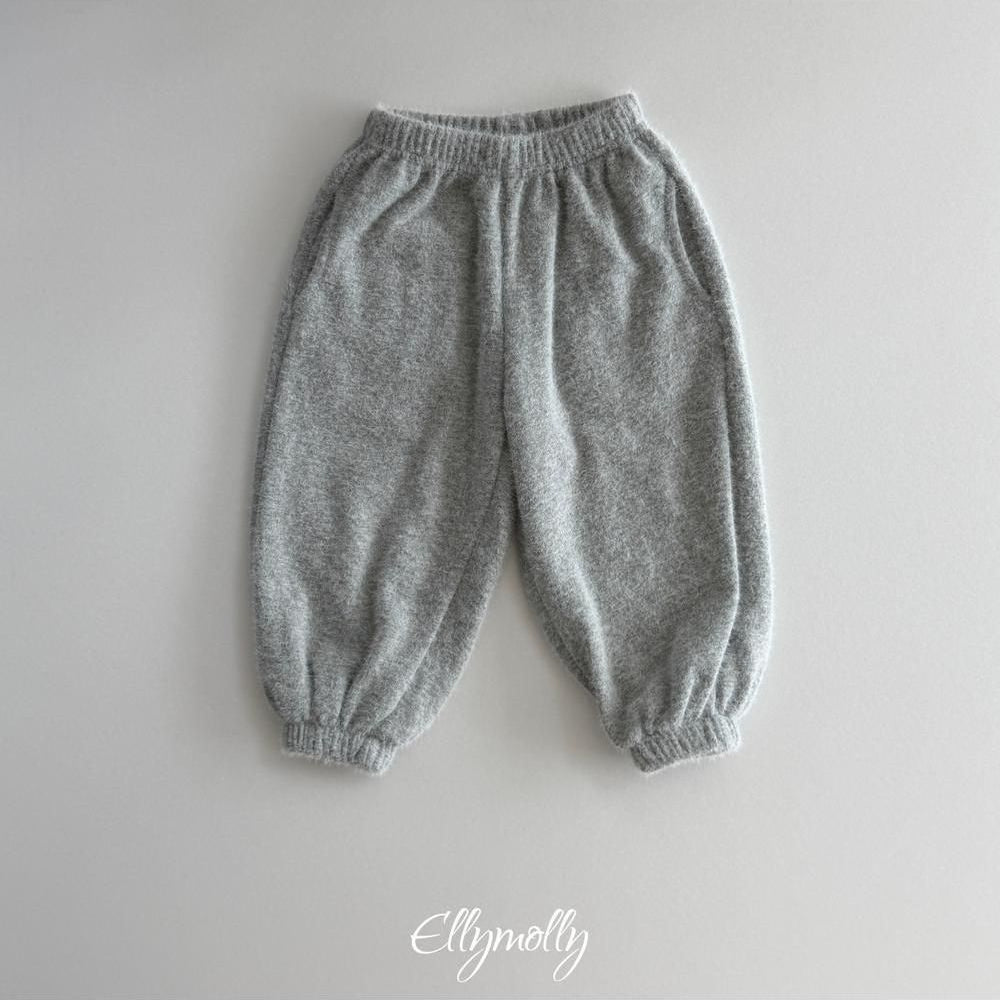 Snowflake Angora Jogger Pants [Ellymolly]（2026Winter） 23