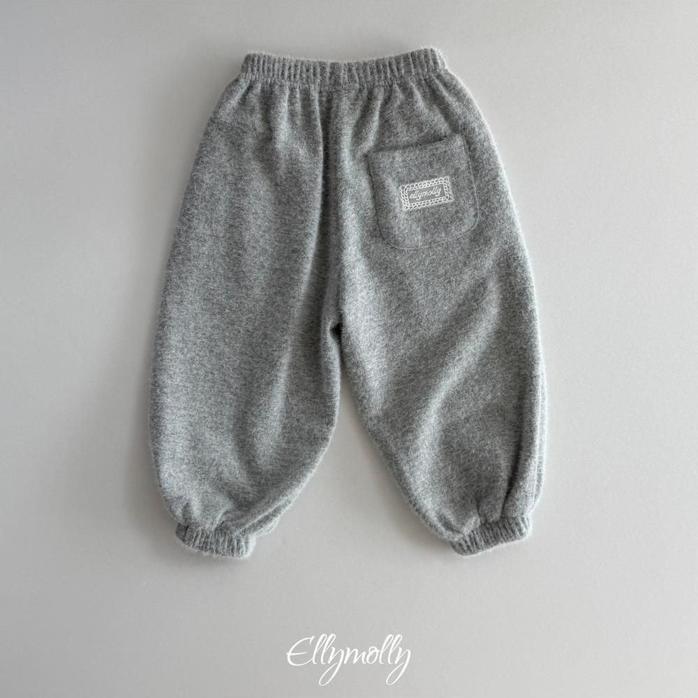 Snowflake Angora Jogger Pants [Ellymolly]（2026Winter） 24