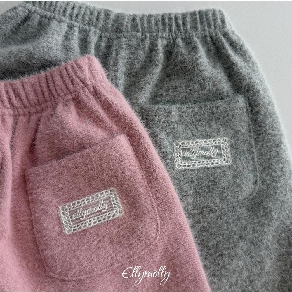 Snowflake Angora Jogger Pants [Ellymolly]（2026Winter） 25