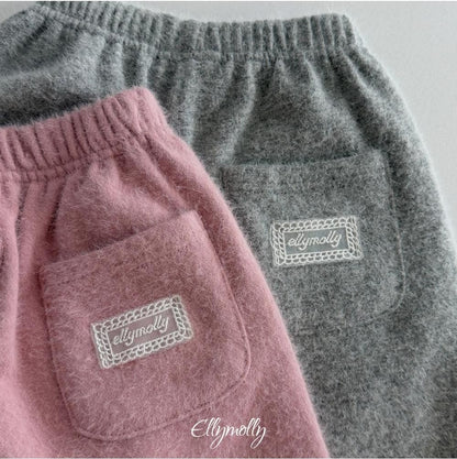 Snowflake Angora Jogger Pants [Ellymolly]（2026Winter） 25