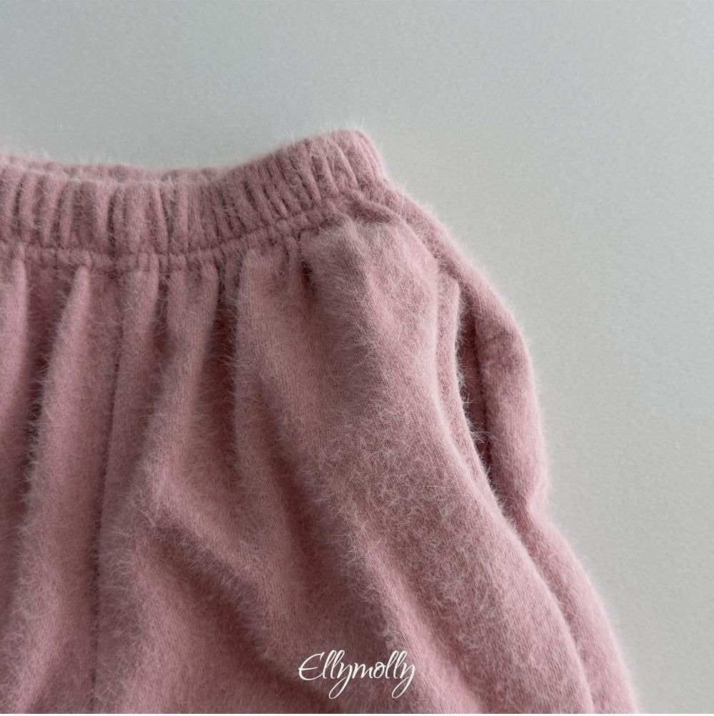 Snowflake Angora Jogger Pants [Ellymolly]（2026Winter） 26
