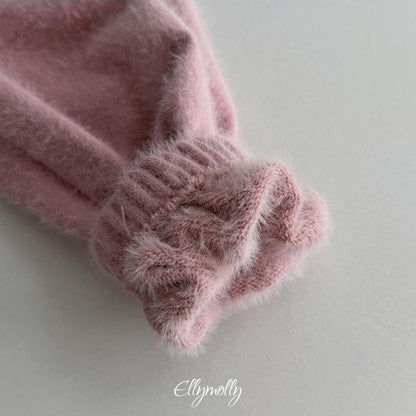 Snowflake Angora Jogger Pants [Ellymolly]（2026Winter） 28