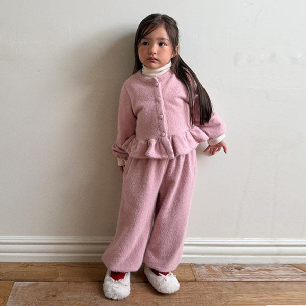 Snowflake Angora Jogger Pants [Ellymolly]（2026Winter） 2
