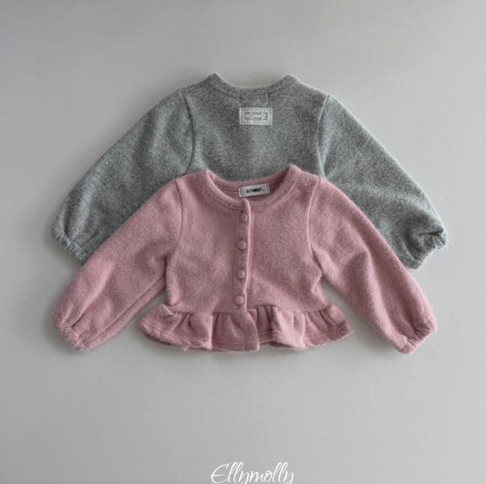 Snowflake Angora Frill Cardigan [Ellymolly]（2026Winter） 1