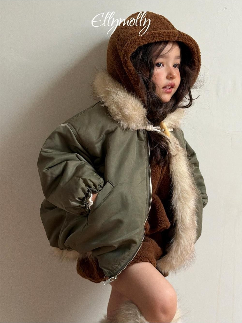 Bear Hooded Vest [Ellymolly]（2026Winter） 6