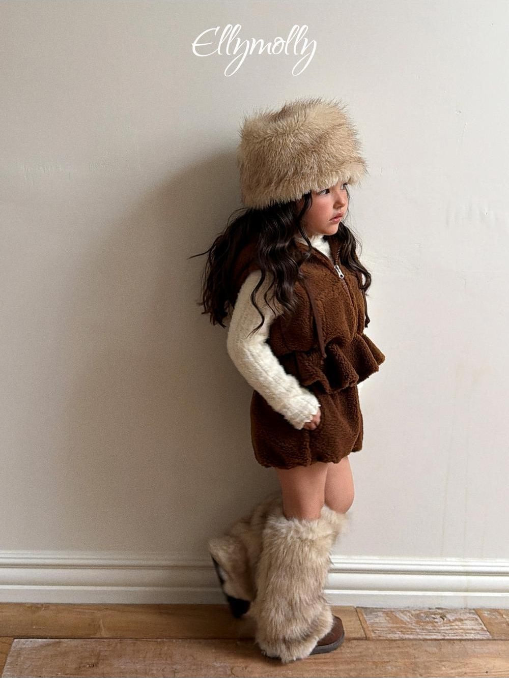 Bear Hooded Vest [Ellymolly]（2026Winter） 10