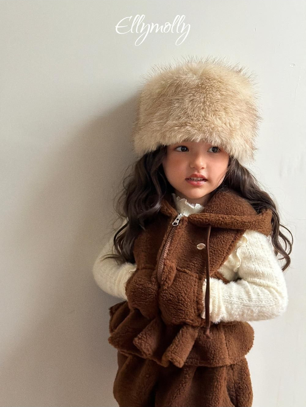 Bear Hooded Vest [Ellymolly]（2026Winter） 12