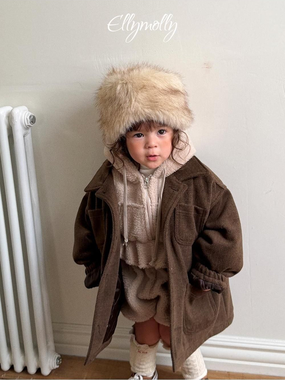 Bear Hooded Vest [Ellymolly]（2026Winter） 16