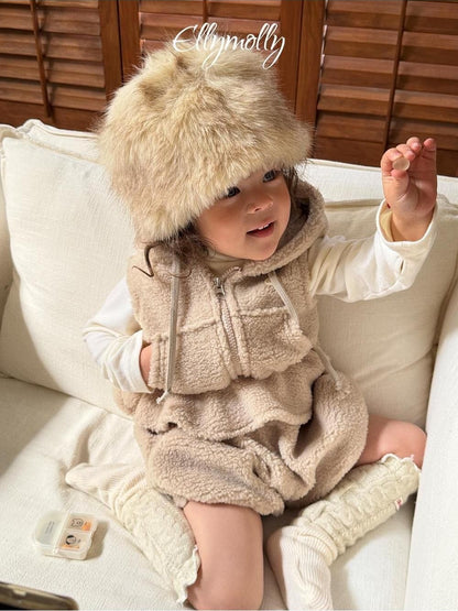 Bear Hooded Vest [Ellymolly]（2026Winter） 18