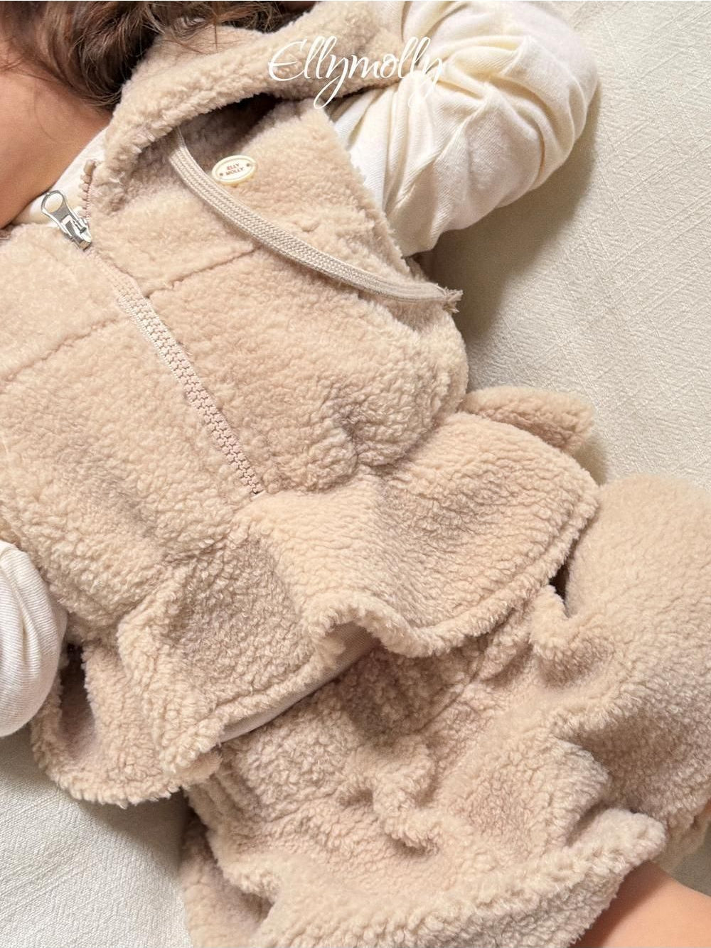 Bear Hooded Vest [Ellymolly]（2026Winter） 19