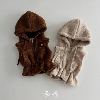 Bear Hooded Vest [Ellymolly]（2026Winter） 23