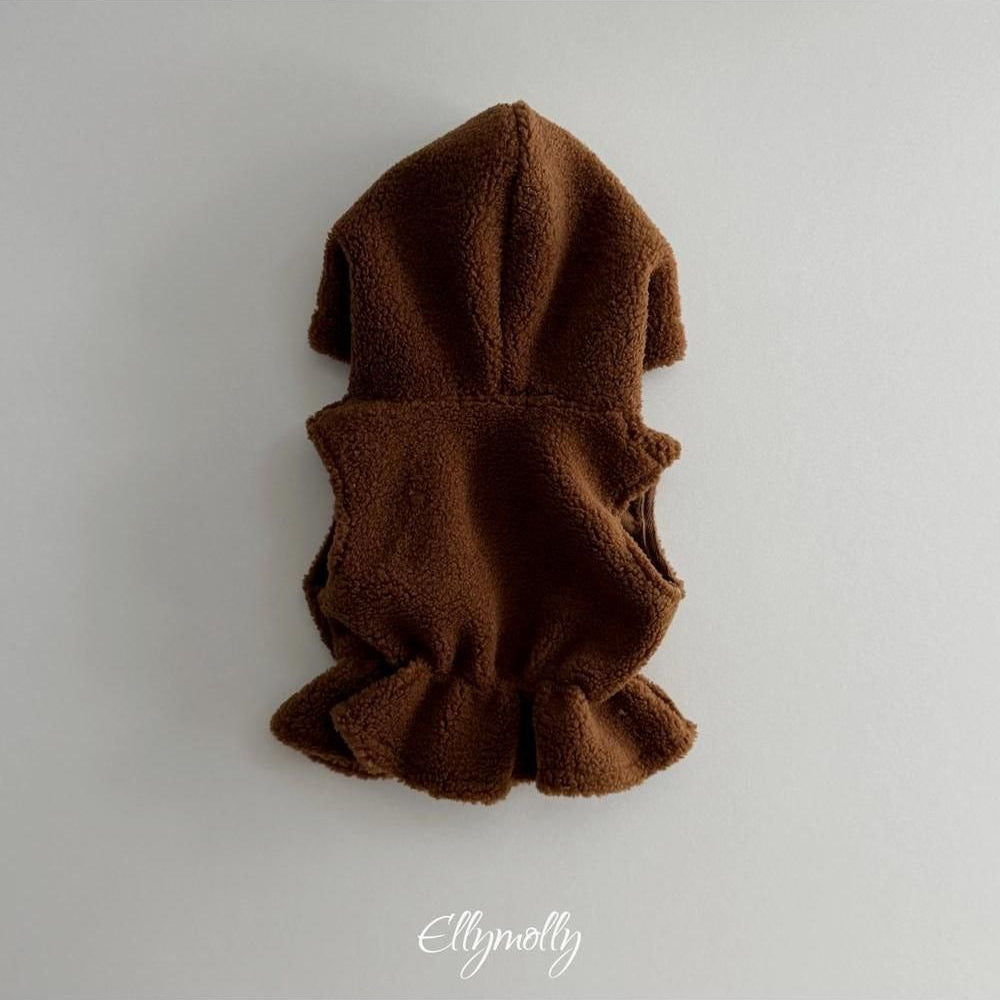 Bear Hooded Vest [Ellymolly]（2026Winter） 24
