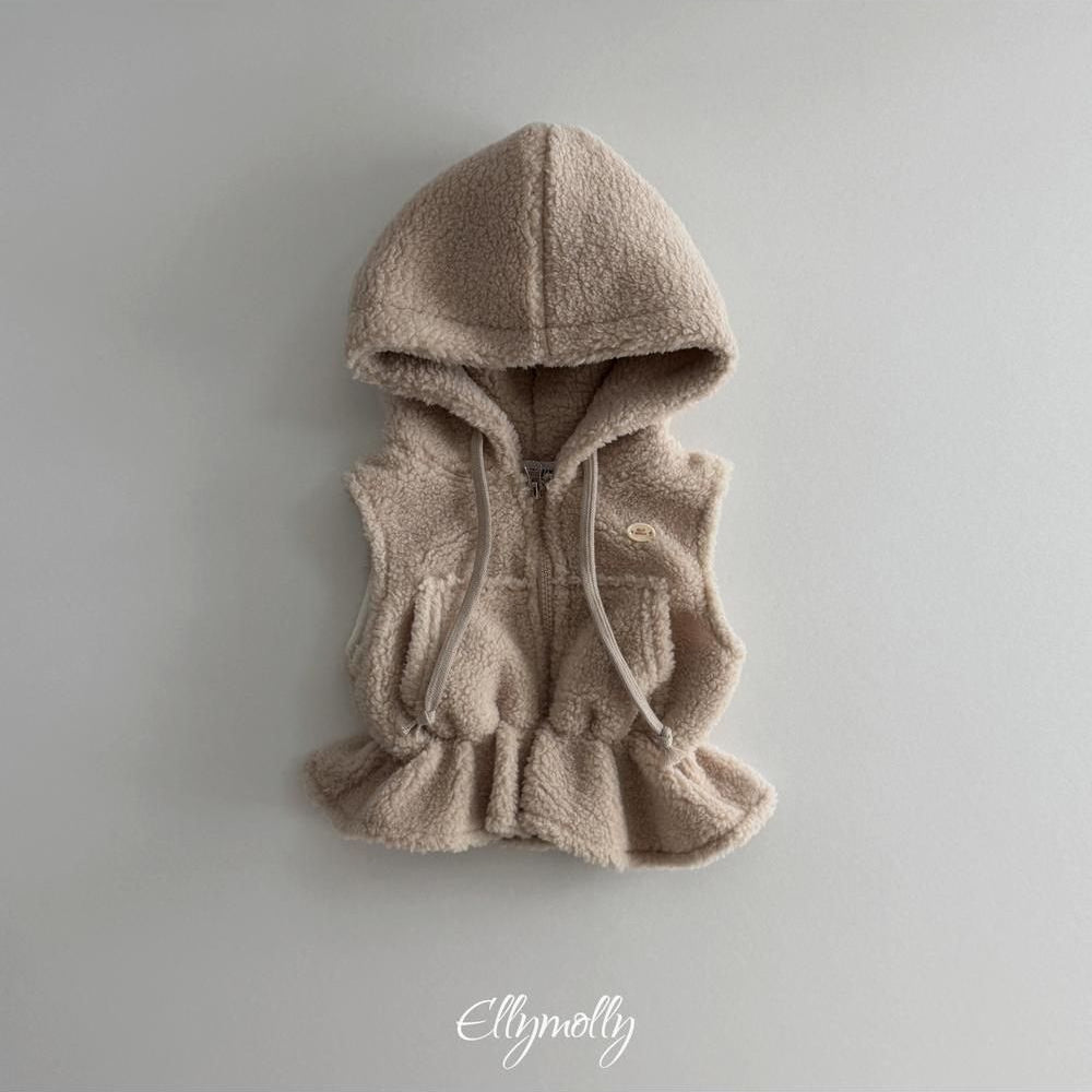 Bear Hooded Vest [Ellymolly]（2026Winter） 25