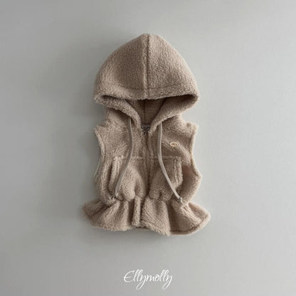 Bear Hooded Vest [Ellymolly]（2026Winter） 25