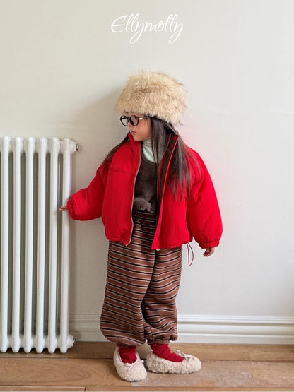 Toto Stripe Jogger Pants [Ellymolly]（2026Winter） 3