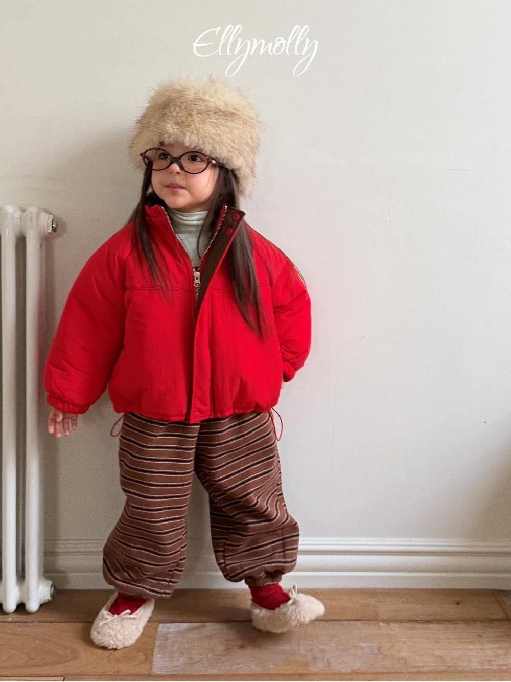 Toto Stripe Jogger Pants [Ellymolly]（2026Winter） 4