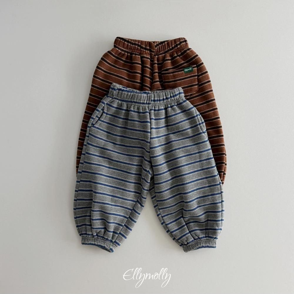 Toto Stripe Jogger Pants [Ellymolly]（2026Winter） 17