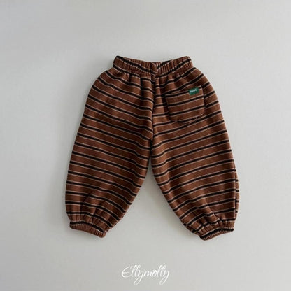 Toto Stripe Jogger Pants [Ellymolly]（2026Winter） 18