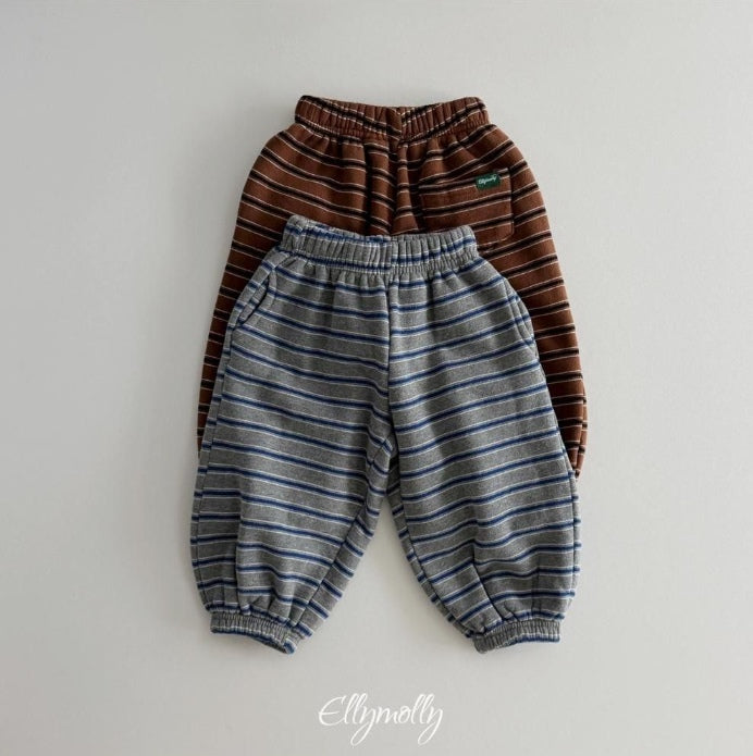 Toto Stripe Jogger Pants [Ellymolly]（2026Winter） 1