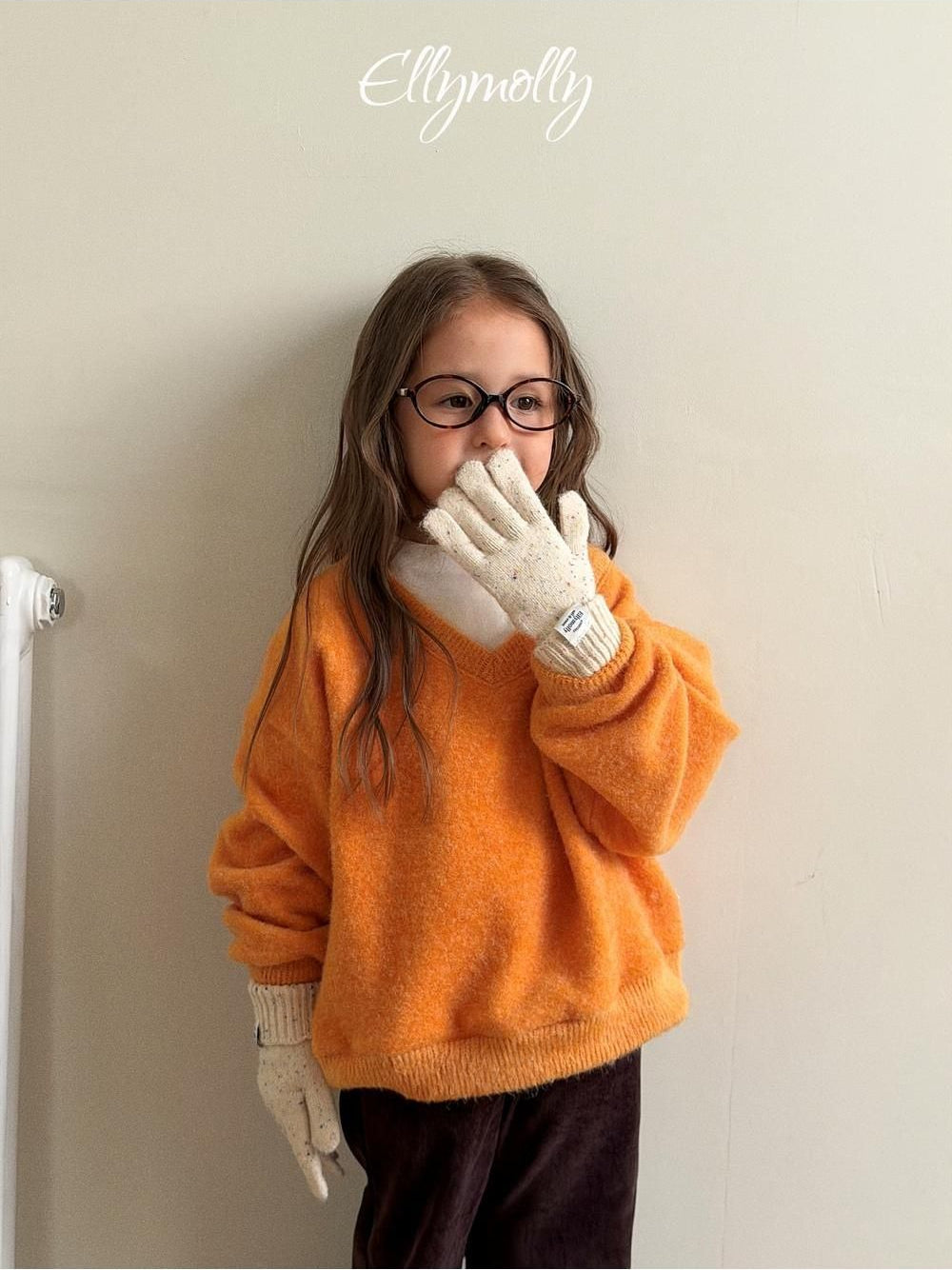 Chicago Brushed V-Neck [Ellymolly]（2026Winter） 9