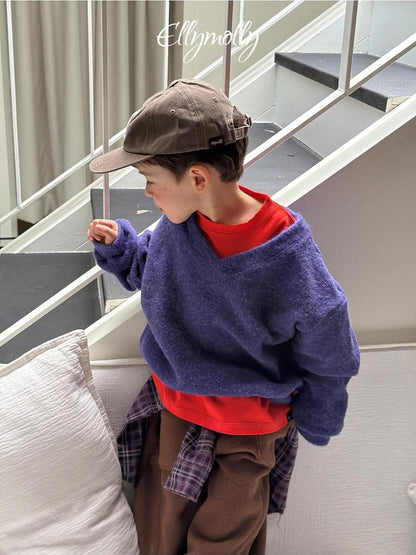 Chicago Brushed V-Neck [Ellymolly]（2026Winter） 14