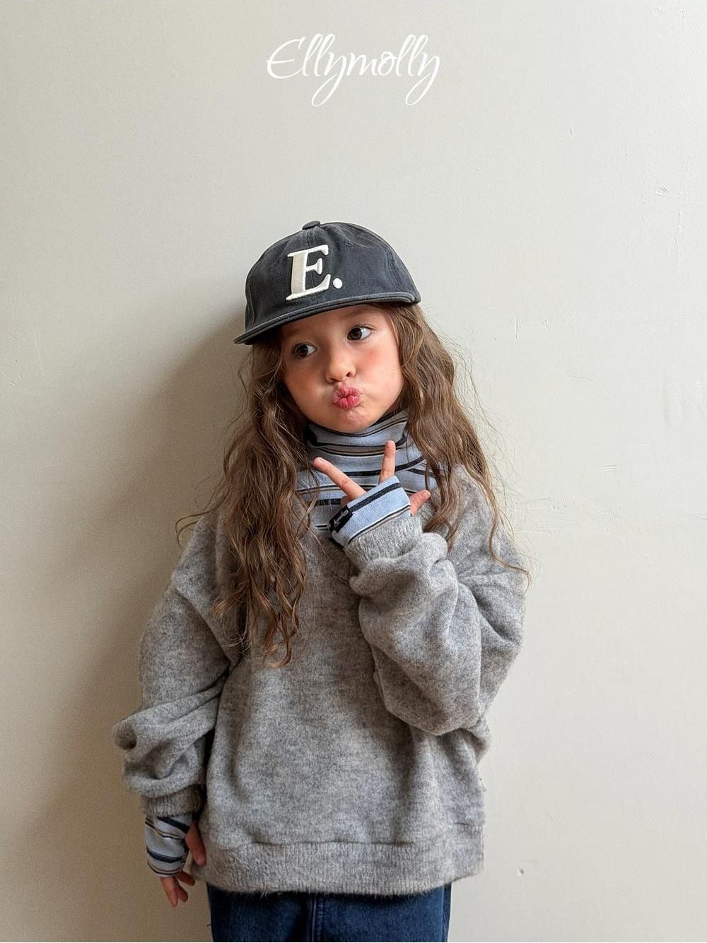 Chicago Brushed V-Neck [Ellymolly]（2026Winter） 19