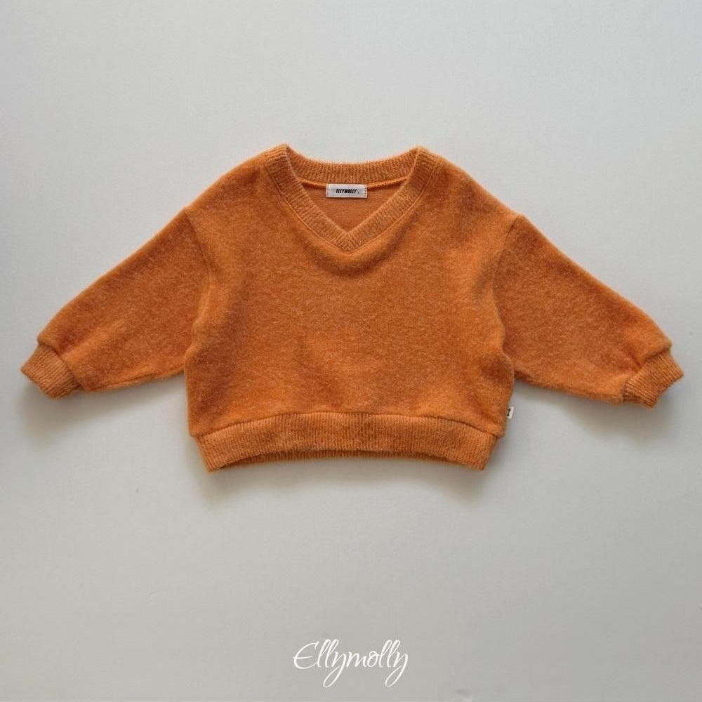 Chicago Brushed V-Neck [Ellymolly]（2026Winter） 25