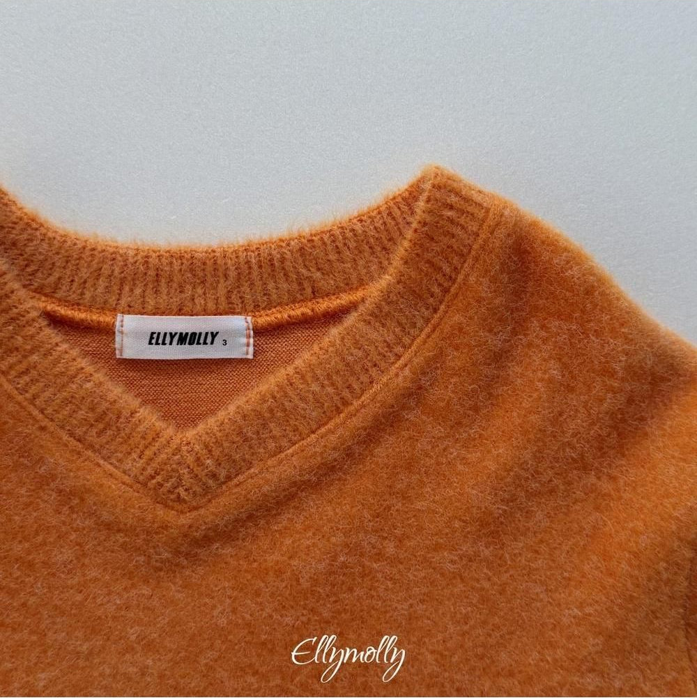 Chicago Brushed V-Neck [Ellymolly]（2026Winter） 29