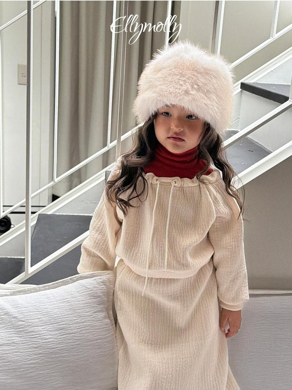 Snow Warmer Turtleneck Tee (Plain) [Ellymolly]（2026Winter） 7