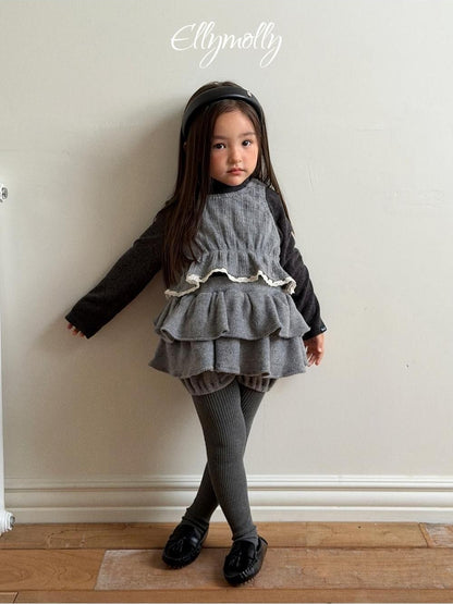 Snow Warmer Turtleneck Tee (Plain) [Ellymolly]（2026Winter） 12
