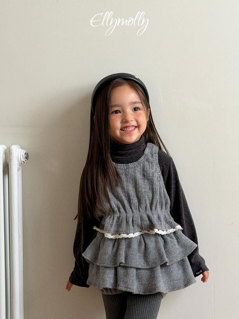 Snow Warmer Turtleneck Tee (Plain) [Ellymolly]（2026Winter） 13