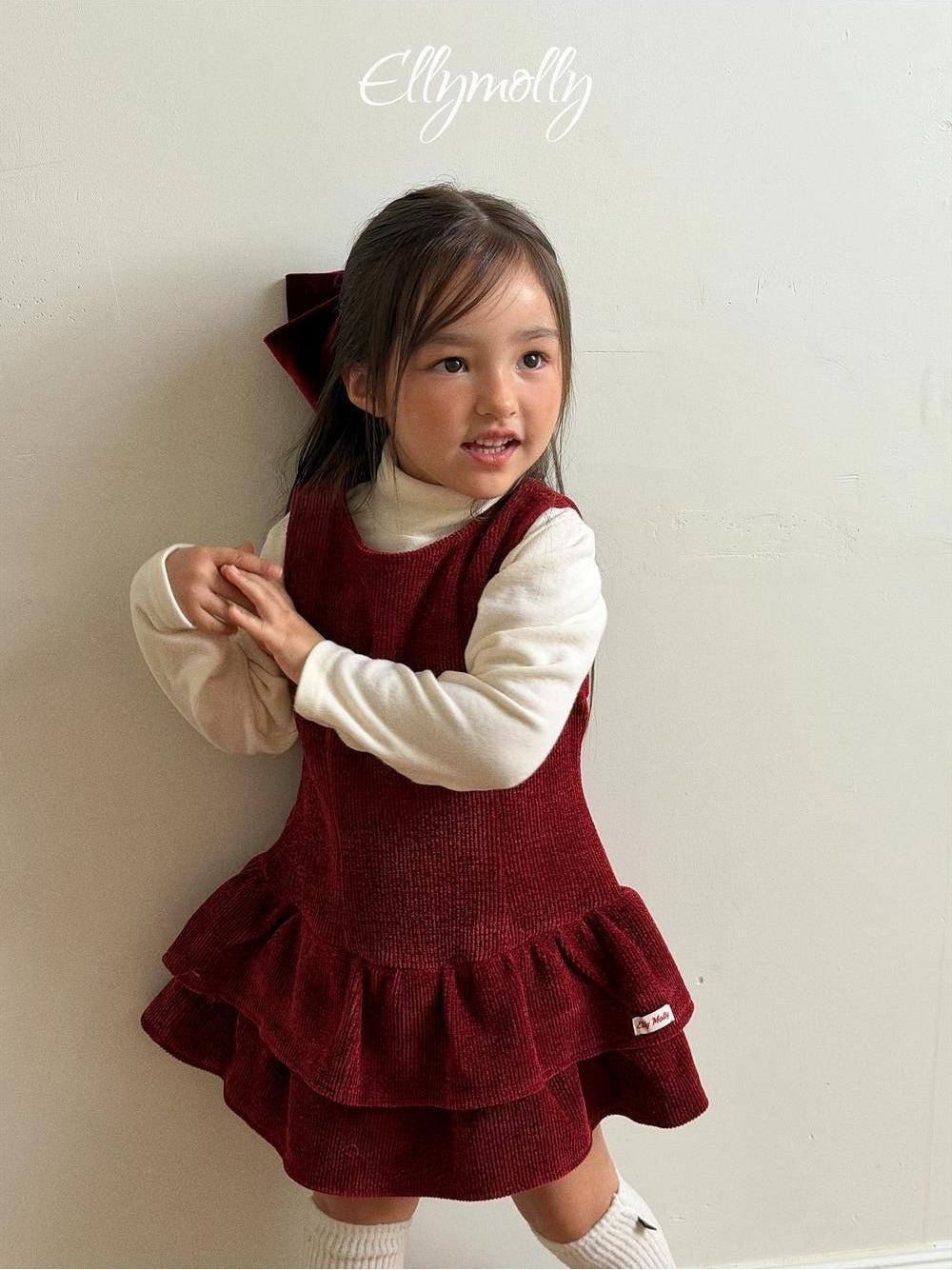 Snow Warmer Turtleneck Tee (Plain) [Ellymolly]（2026Winter） 15