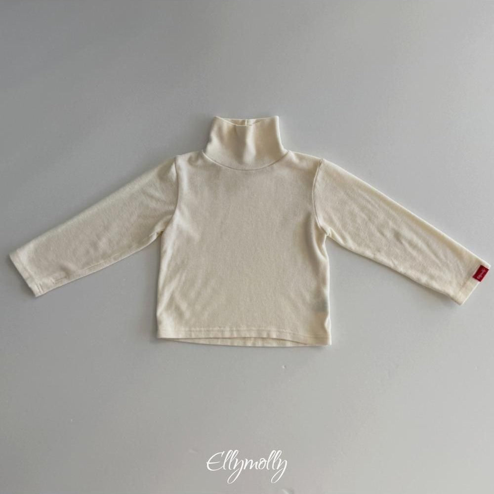 Snow Warmer Turtleneck Tee (Plain) [Ellymolly]（2026Winter） 28