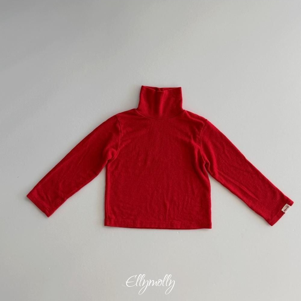 Snow Warmer Turtleneck Tee (Plain) [Ellymolly]（2026Winter） 29