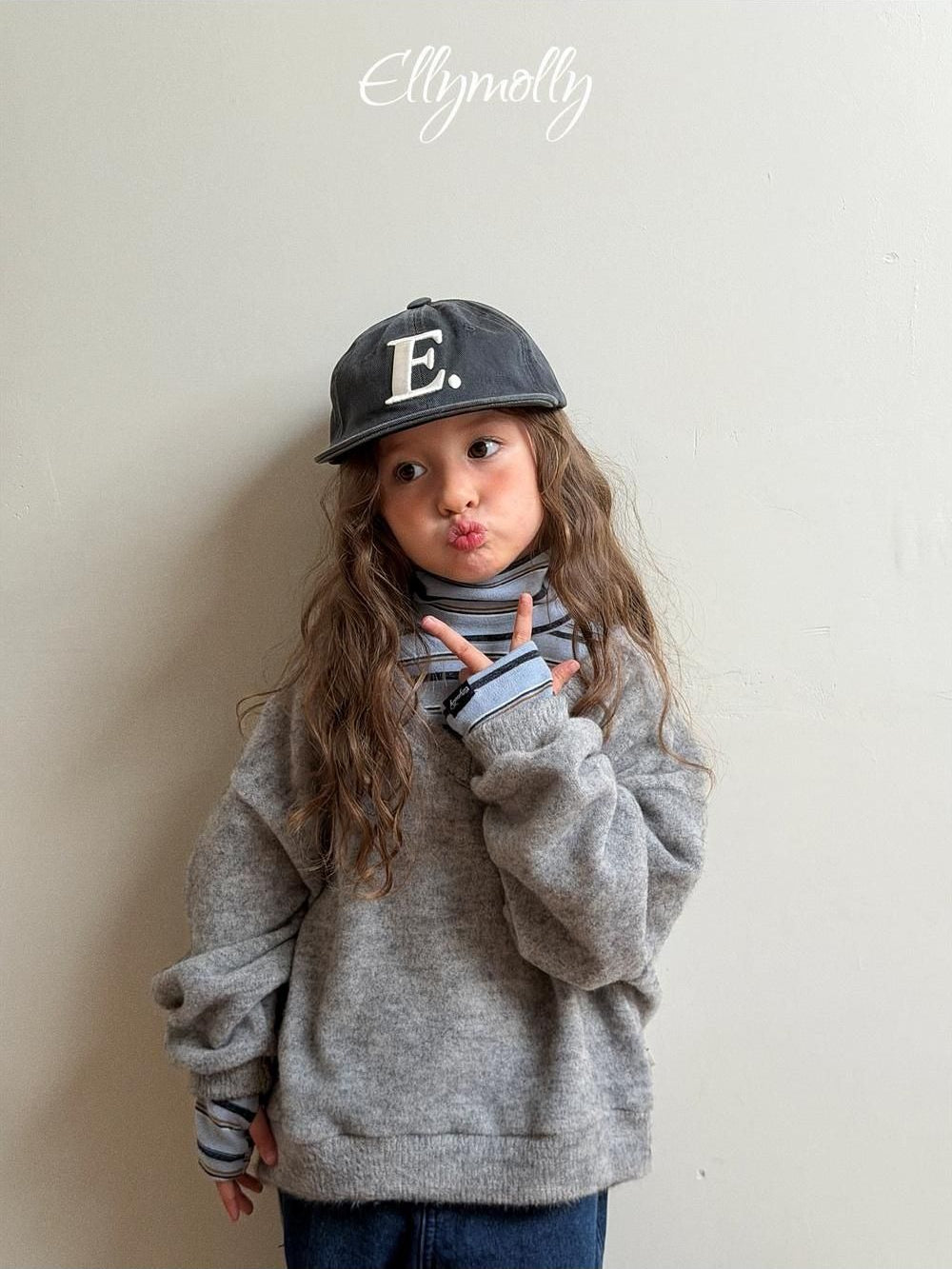 Snow Warmer Turtleneck Tee (Stripe) [Ellymolly]（2026Winter） 13