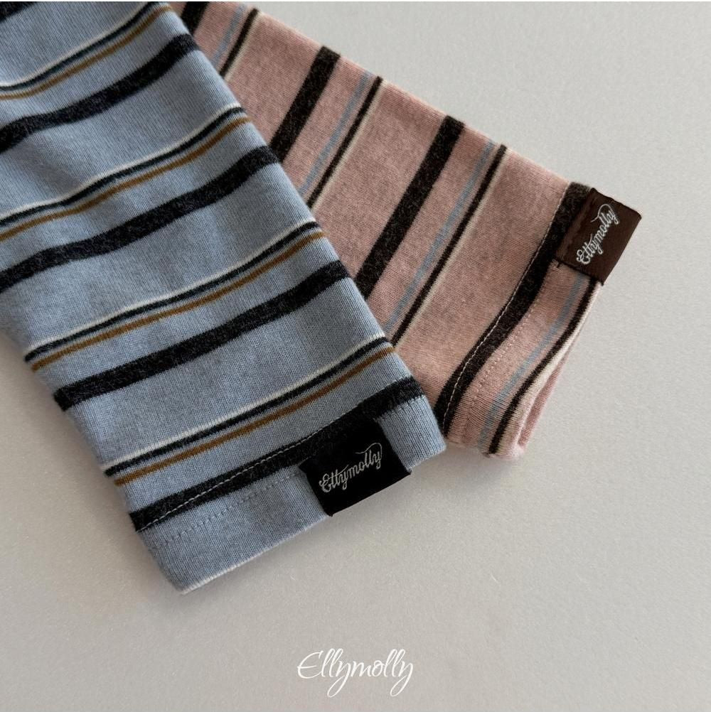 Snow Warmer Turtleneck Tee (Stripe) [Ellymolly]（2026Winter） 20