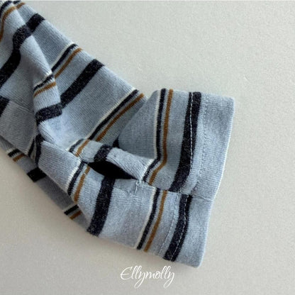 Snow Warmer Turtleneck Tee (Stripe) [Ellymolly]（2026Winter） 21