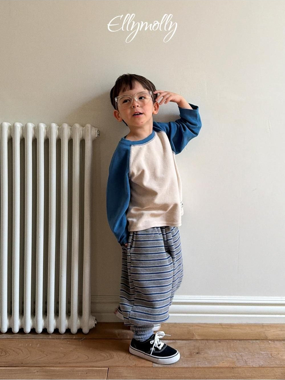Raon Color Block Raglan Tee [Ellymolly]（2026Winter） 19