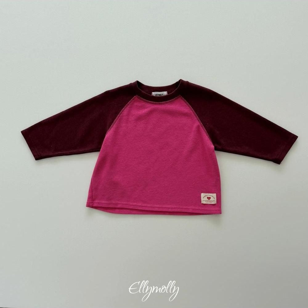 Raon Color Block Raglan Tee [Ellymolly]（2026Winter） 24