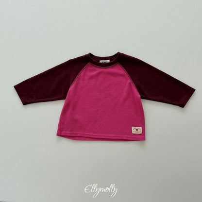 Raon Color Block Raglan Tee [Ellymolly]（2026Winter） 24