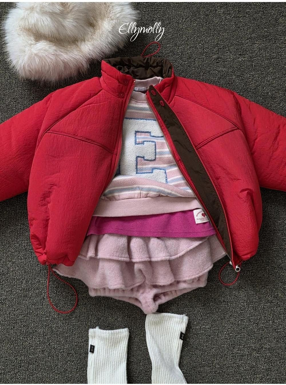Jelly E Mark Sweatshirt [Ellymolly]（2026Winter） 27