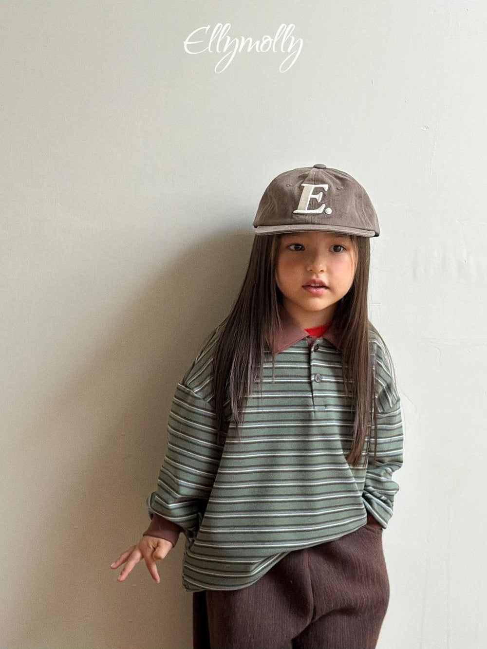 Click Peach Collar Tee [Ellymolly]（2026Winter） 8