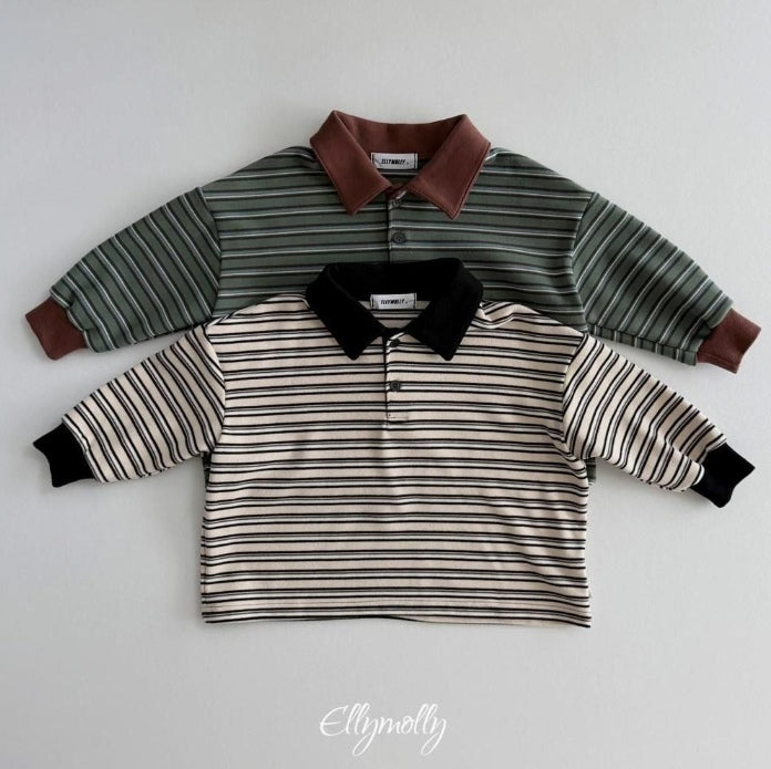 Click Peach Collar Tee [Ellymolly]（2026Winter） 1