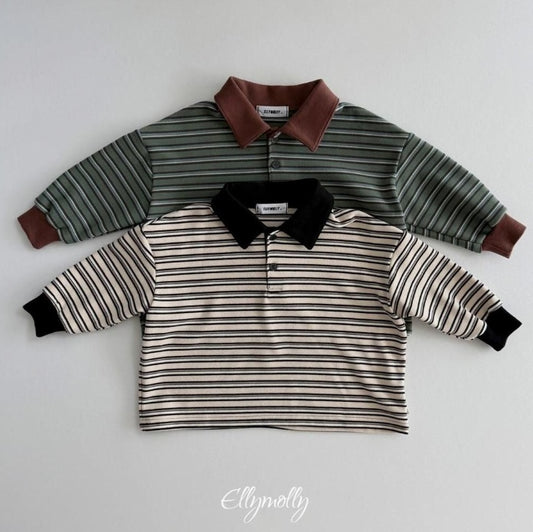 Click Peach Collar Tee [Ellymolly]（2026Winter） 1