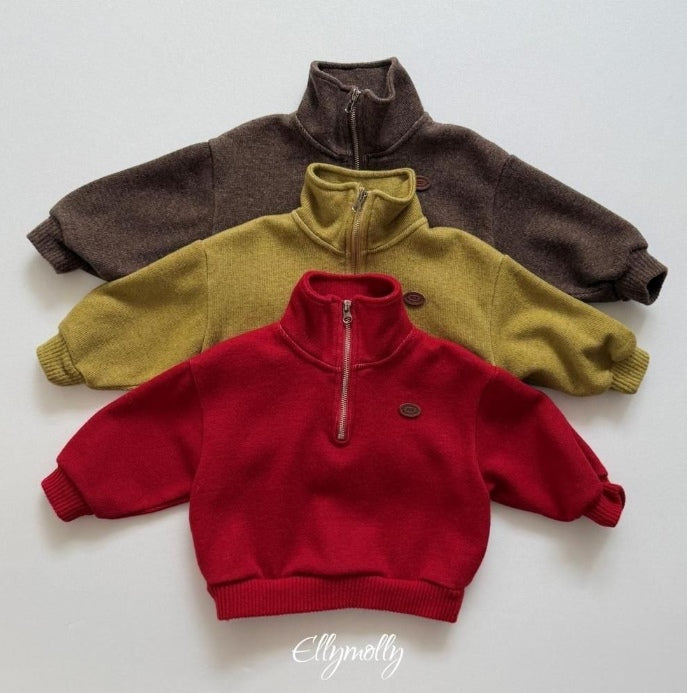Arden Wool Half Zip-Up [Ellymolly]（2026Winter） 2