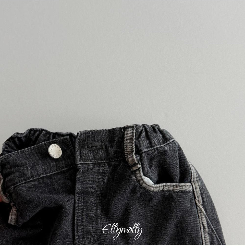 Linework Brushed Denim Pants [Ellymolly]（2026Winter） 27