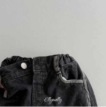 Linework Brushed Denim Pants [Ellymolly]（2026Winter） 27