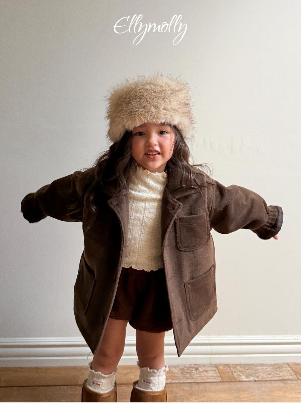 Fluffy Wool Coat [Ellymolly]（2026Winter） 3