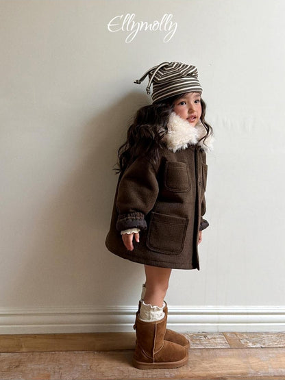 Fluffy Wool Coat [Ellymolly]（2026Winter） 6