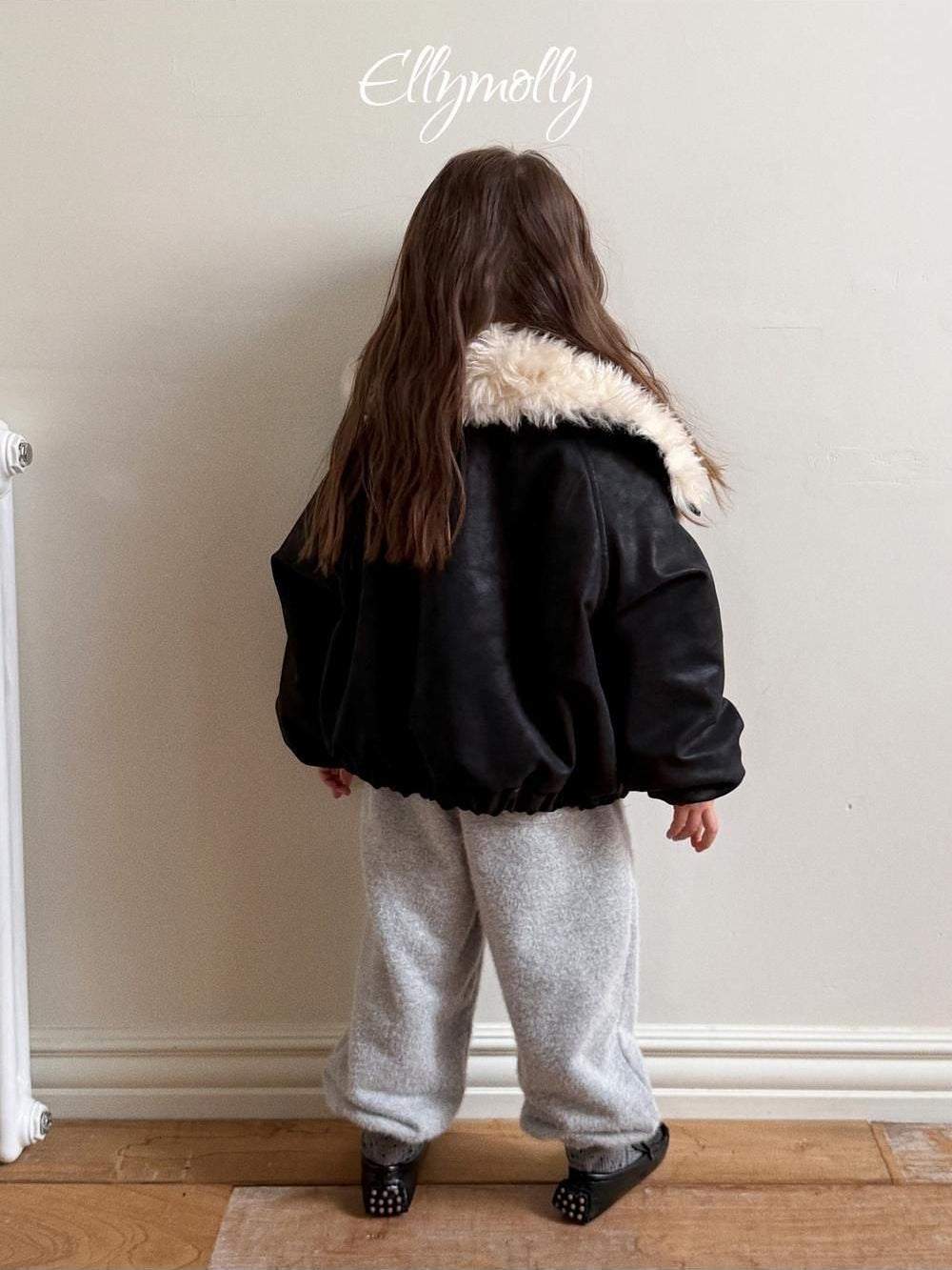 Big Collar Shearling Jumper [Ellymolly]（2026Winter） 4
